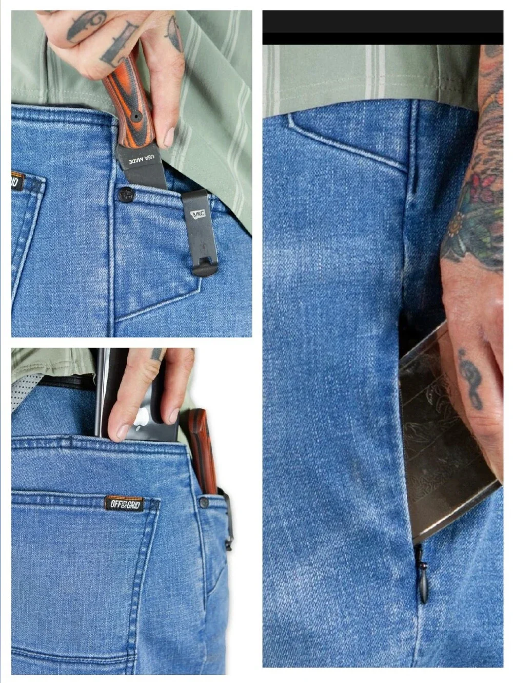 NWT OFF THE GRID Hideout Denim Boot Cut Jeans Vintage Wash Men's 34 32